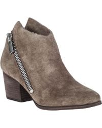 Belle By Sigerson Morrison Lara Ankle Boot Alpaca Suede - Lyst