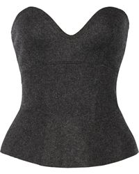 Isabel Marant Finless Strapless Wool Top - Lyst