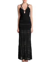 Hervé Léger Strappy Gown - Lyst