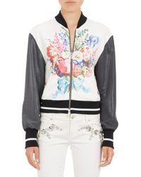 Emanuel Ungaro Floral Bouquet Bomber Jacket - Lyst