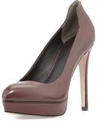 Pour La Victoire Aya Leather Platform Pump - Lyst