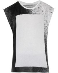 Balenciaga Spray-Print Cotton Tank Top - Lyst