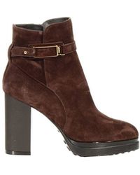 Tod's Tacco 10+2 Tronchetto Camoscio Con Accessorio - Lyst