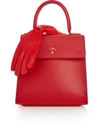 Charlotte Olympia Bogart Textured-Leather Tote - Lyst