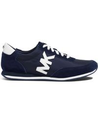 Michael Kors Stanton Suede And Leather Sneaker - Lyst