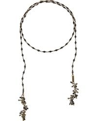Isabel Marant Brass And Resin Wrap Necklace - Lyst