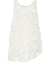 Iro Orso Burnout Silk-Blend Tank - Lyst