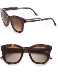 Stella McCartney 48Mm Oversized Square Sunglasses/Brown Tortoise - Lyst