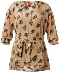 Vivienne Westwood Red Label Scribble-Print Silk Shirt - Lyst