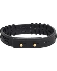 Isabel Marant Fishtail Braid Leather Bracelet - Lyst