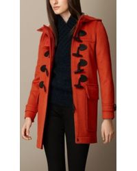 Burberry Straight Fit Duffle Coat - Lyst