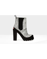 Hunter Original Cracked High Heels - Lyst