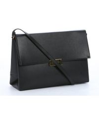 Stella McCartney Black Faux Leather 'Beckett' Shoulder Bag - Lyst