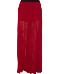 Enza Costa Crinkled Chiffon Maxi Skirt - Lyst