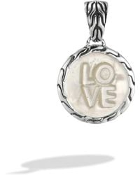 John Hardy Round Charm Pendant / Enhancer - Lyst