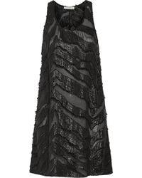 Iro Orelie Burnout Silk-Blend Mini Dress - Lyst