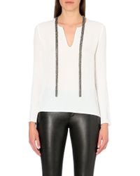 Maje Lightweight Necklace Top - Lyst