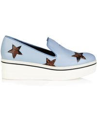 Stella McCartney Binx Star Flatform Loafers - Lyst
