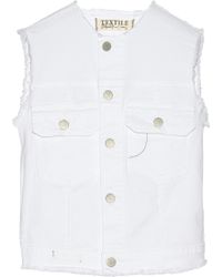 Textile Elizabeth And James Stretch-Denim Vest - Lyst