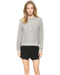 Sea Beaded Sweatshirt - Grey - Lyst