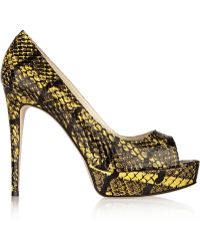 Brian Atwood Wagner Elaphe Peep-Toe Pumps - Lyst