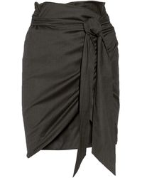 Isabel Marant Lonny Woven Wrap Skirt - Lyst