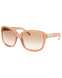 Chloé Women'S Square Light Purple And Orange Sunglasses - Lyst
