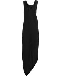 Vivienne Westwood Anglomania Revival Asymmetric Satin-Crepe Dress - Lyst