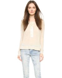 By Malene Birger Higgun Top - Beige Melange - Lyst