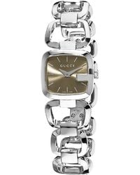 Gucci Women'S G Brown Dial - Lyst