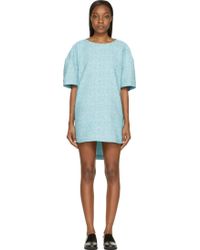 Viktor & Rolf Mint Tweed Jacquard Short Sleeve Dress - Lyst