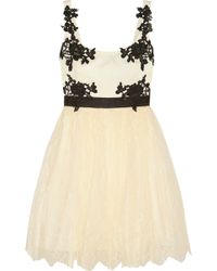 Notte By Marchesa Appliquã©D Lace Dress - Lyst
