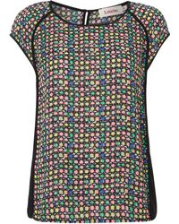 Louche Fluro Square Print Top - Lyst