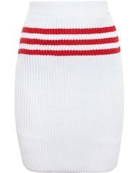 Jeremy Scott Wool Mini Skirt - Lyst