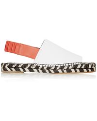 Proenza Schouler Leather Slingback Espadrilles - Lyst
