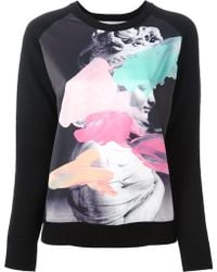 Lulu & Co Printed Sweater - Lyst