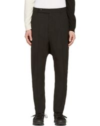 Rick Owens Black Tailored Swinger Trousers - Lyst