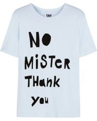 Sonia By Sonia Rykiel No Mister Thank You Cotton-Blend T-Shirt - Lyst