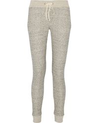 Enza Costa Skinny Cotton French-Terry Sweatpants - Lyst