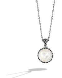 John Hardy Round Charm Pendant - Lyst