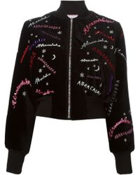 Olympia Le-Tan 'Abracadabra' Bomber Jacket - Lyst