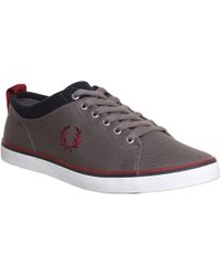 fred perry grey plimsolls