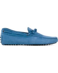 Tod's Suede Loafers - Lyst
