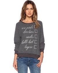 Wildfox Hot Date Baggy Beach Jumper - Lyst