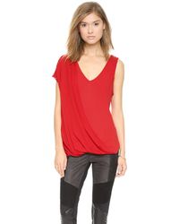 Ramy Brook Sammy Blouse - Vermillion - Lyst