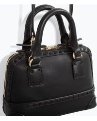 black mini city bag