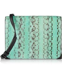 Alexander Wang Prisma Elaphe and Leather Shoulder Bag - Lyst
