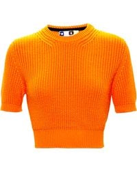 MSGM Cropped Jumper - Lyst
