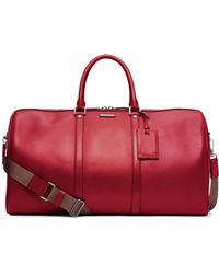 Michael Kors Warren Large Leather Duffel - Lyst
