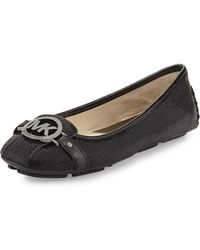 MICHAEL Michael Kors Fulton Glitter Moccasin - Lyst